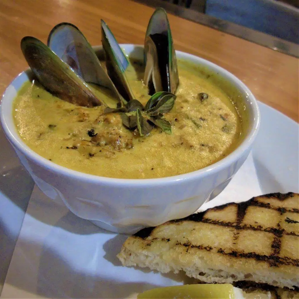 Seafood chowder bowl